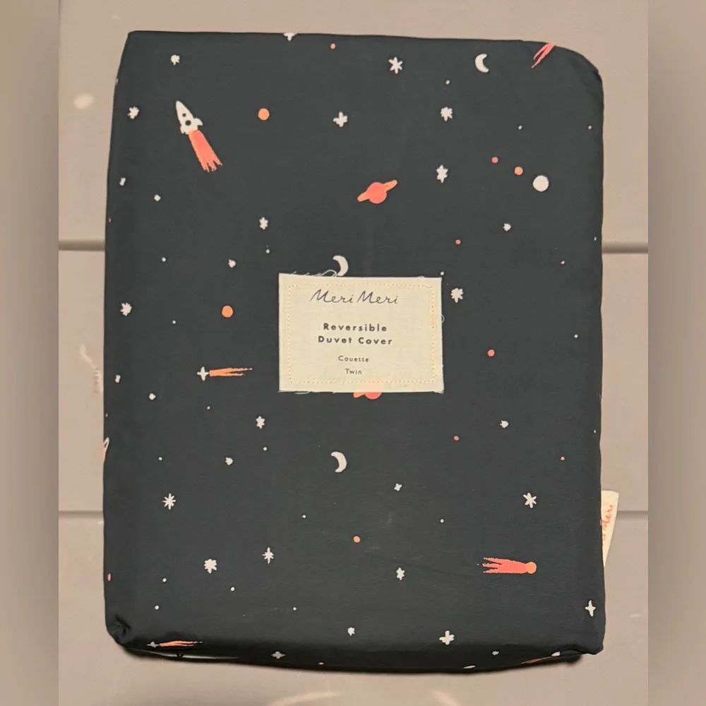 Meri‎ Meri | Organic Reversible Space Duvet Cover